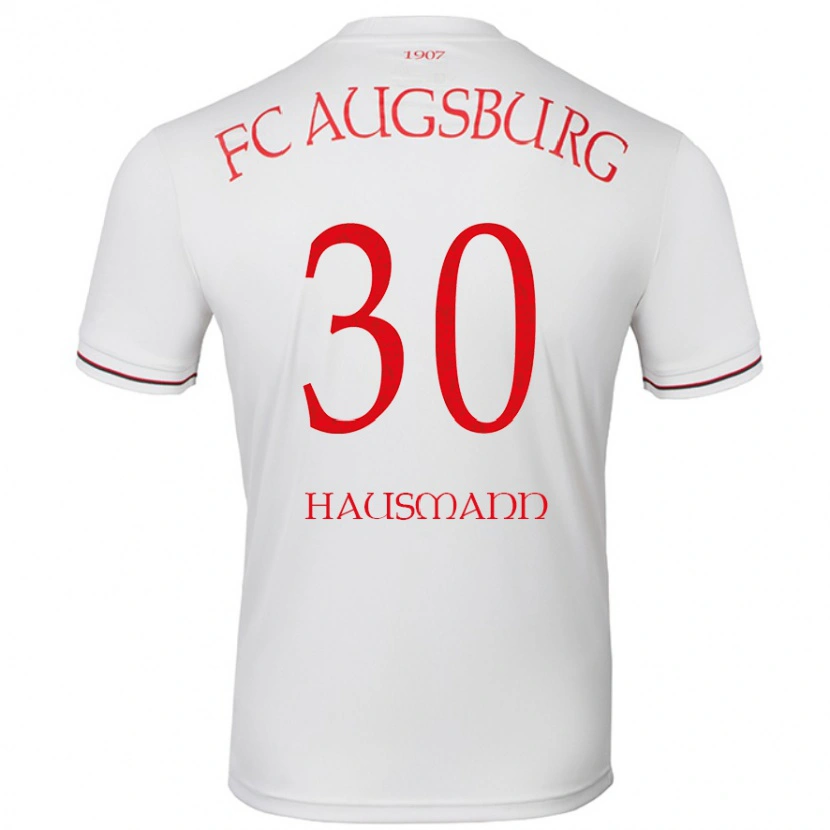 Danxen Dětské Daniel Hausmann #30 Bílý Domů Hráčské Dresy 2024/25 Dres