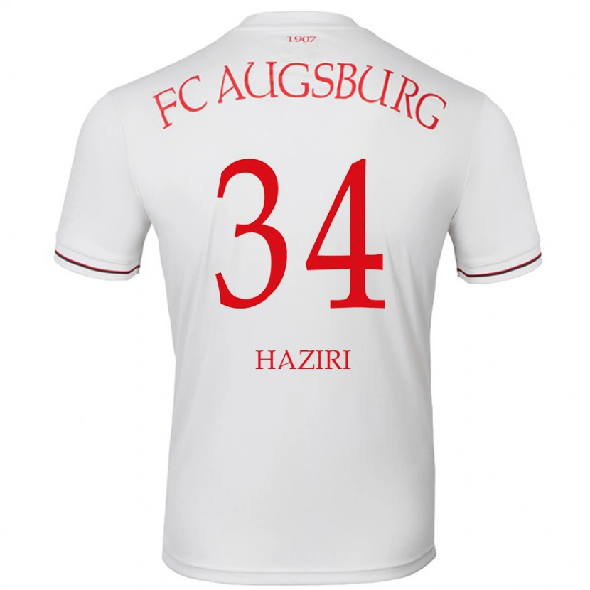 Danxen Dětské Edi Haziri #34 Bílý Domů Hráčské Dresy 2024/25 Dres