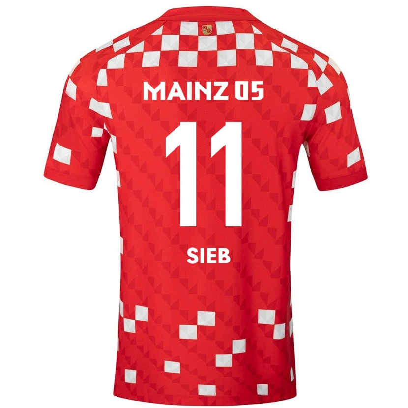 Danxen Dětské Armindo Sieb #11 Bílá Červená Domů Hráčské Dresy 2024/25 Dres