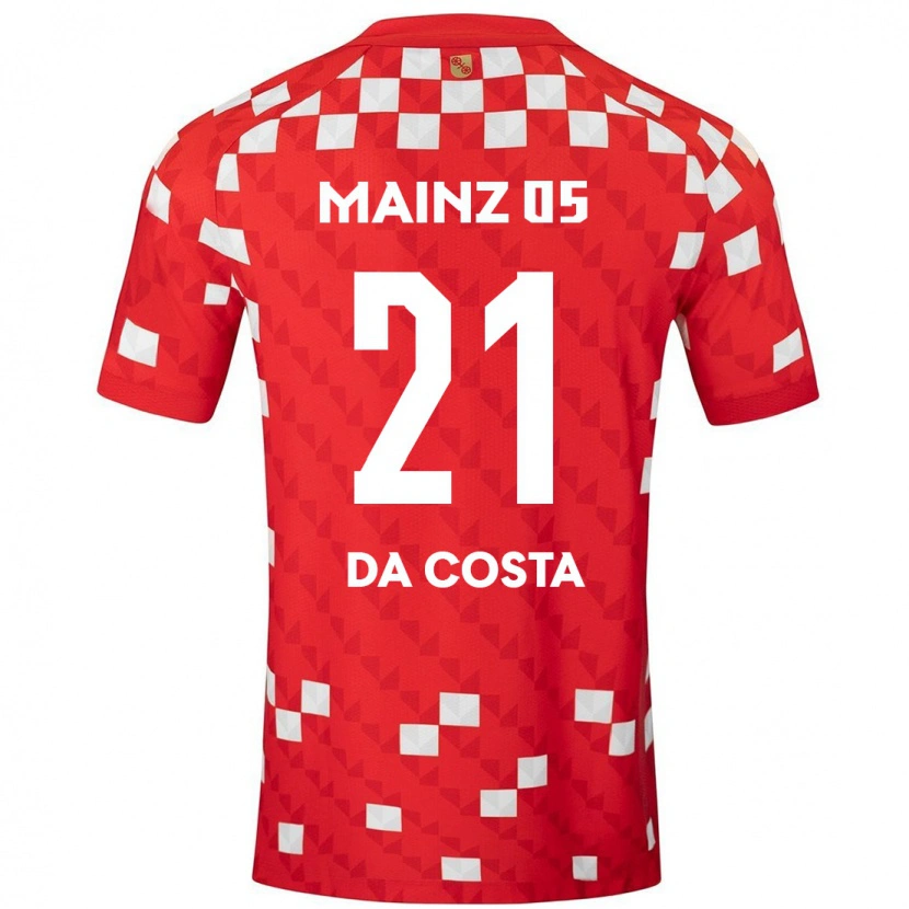 Danxen Dětské Danny Da Costa #21 Bílá Červená Domů Hráčské Dresy 2024/25 Dres