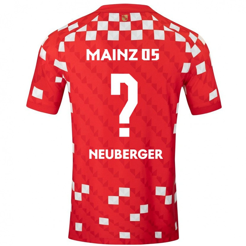 Danxen Dětské Emely Neuberger #0 Bílá Červená Domů Hráčské Dresy 2024/25 Dres