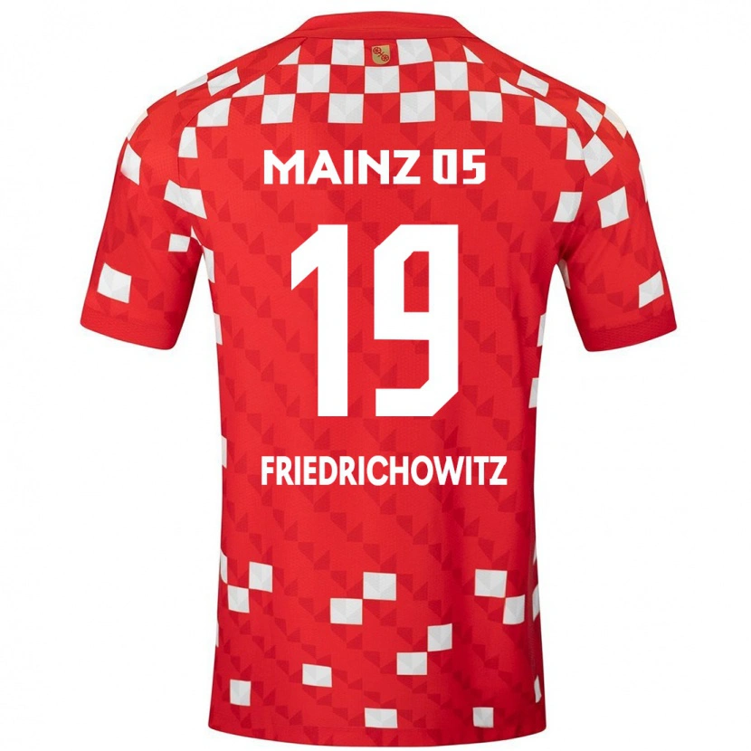 Danxen Dětské Anna Friedrichowitz #19 Bílá Červená Domů Hráčské Dresy 2024/25 Dres