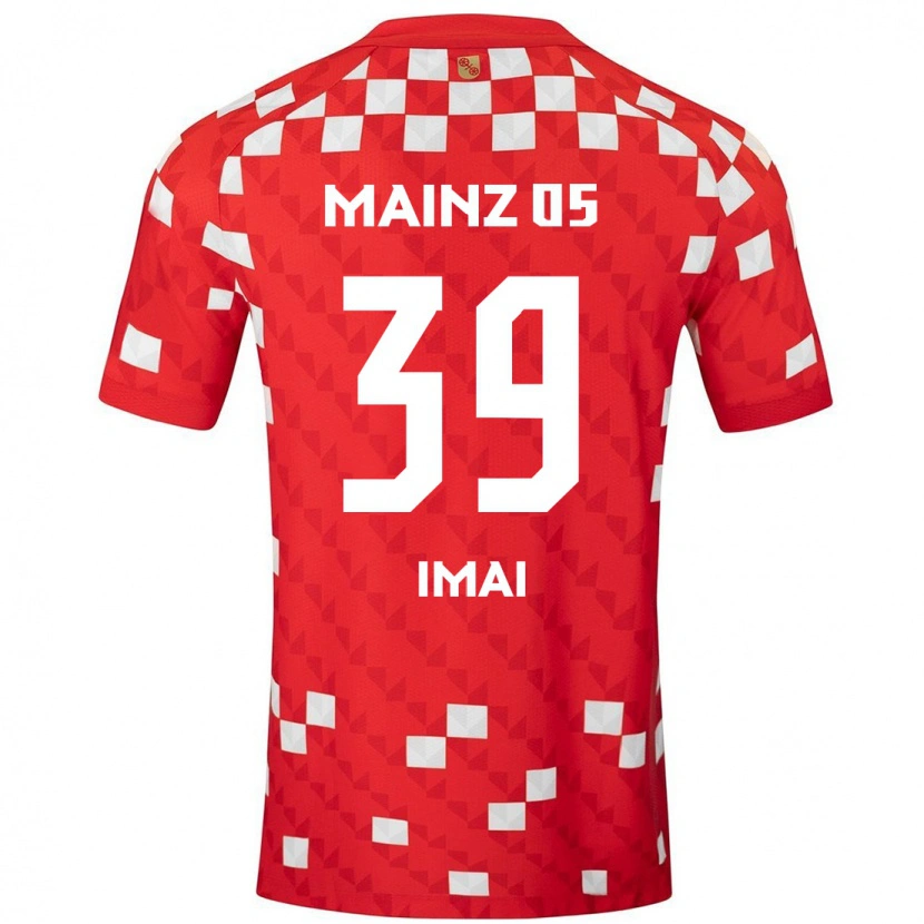Danxen Dětské Yurina Imai #39 Bílá Červená Domů Hráčské Dresy 2024/25 Dres