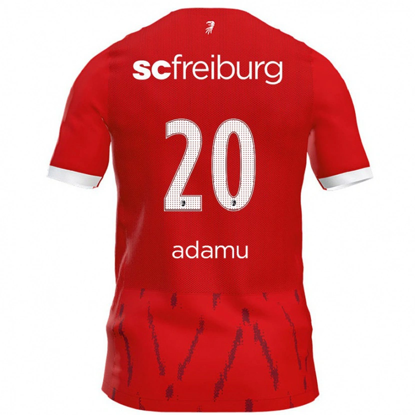 Danxen Dětské Junior Adamu #20 Červený Domů Hráčské Dresy 2024/25 Dres