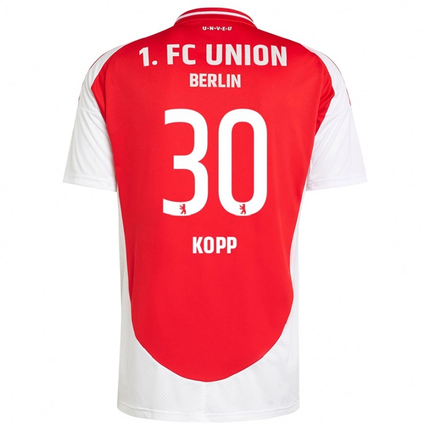 Danxen Dětské Marvin Kopp #30 Červená Bílá Domů Hráčské Dresy 2024/25 Dres