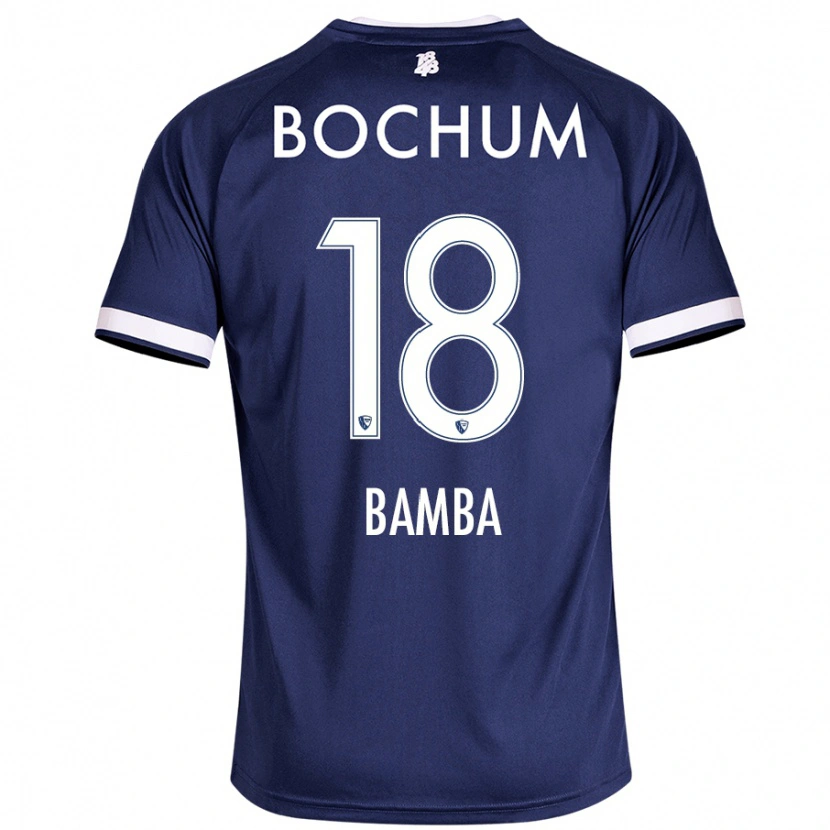 Danxen Dětské Samuel Bamba #18 Tmavě Modrá Domů Hráčské Dresy 2024/25 Dres