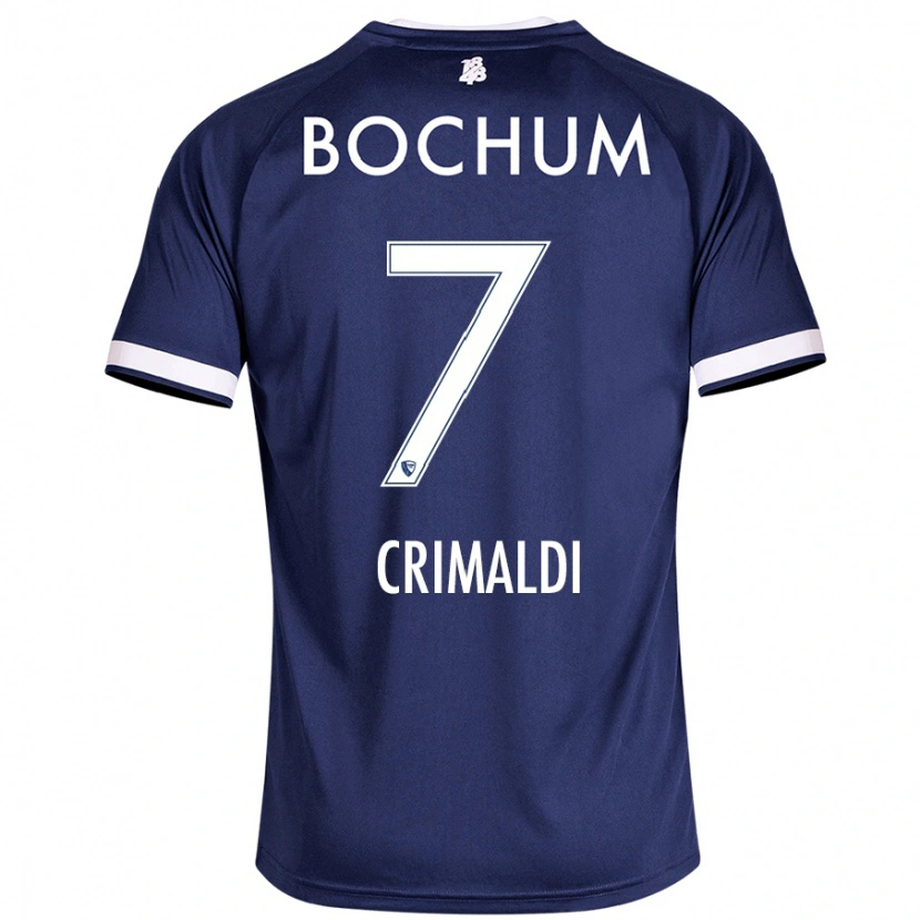 Danxen Dětské Alessandro Crimaldi #7 Tmavě Modrá Domů Hráčské Dresy 2024/25 Dres