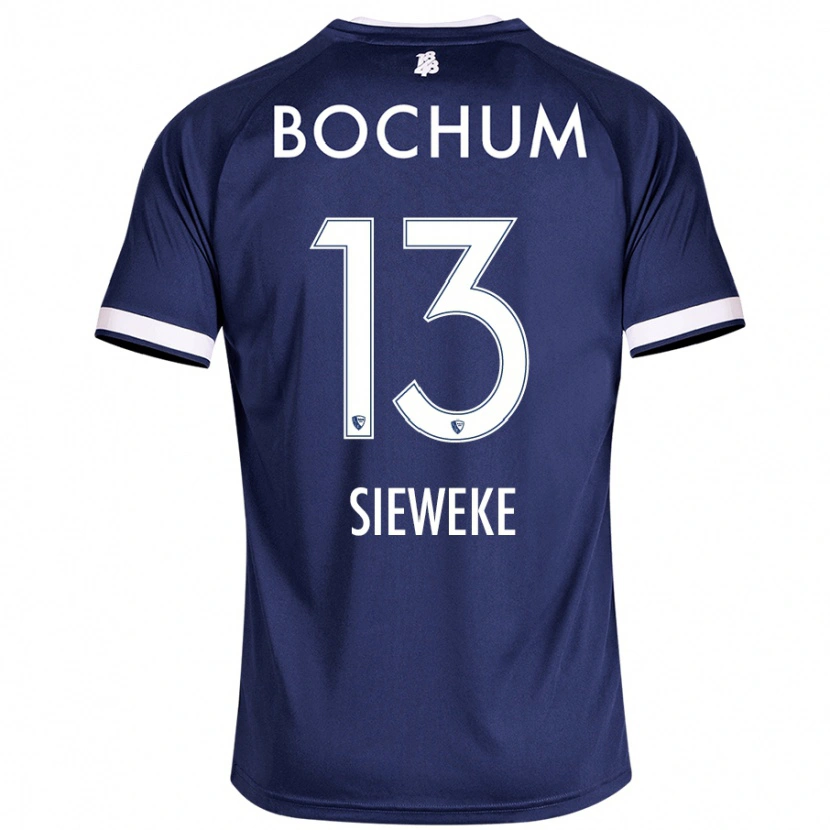 Danxen Dětské Henri Sieweke #13 Tmavě Modrá Domů Hráčské Dresy 2024/25 Dres