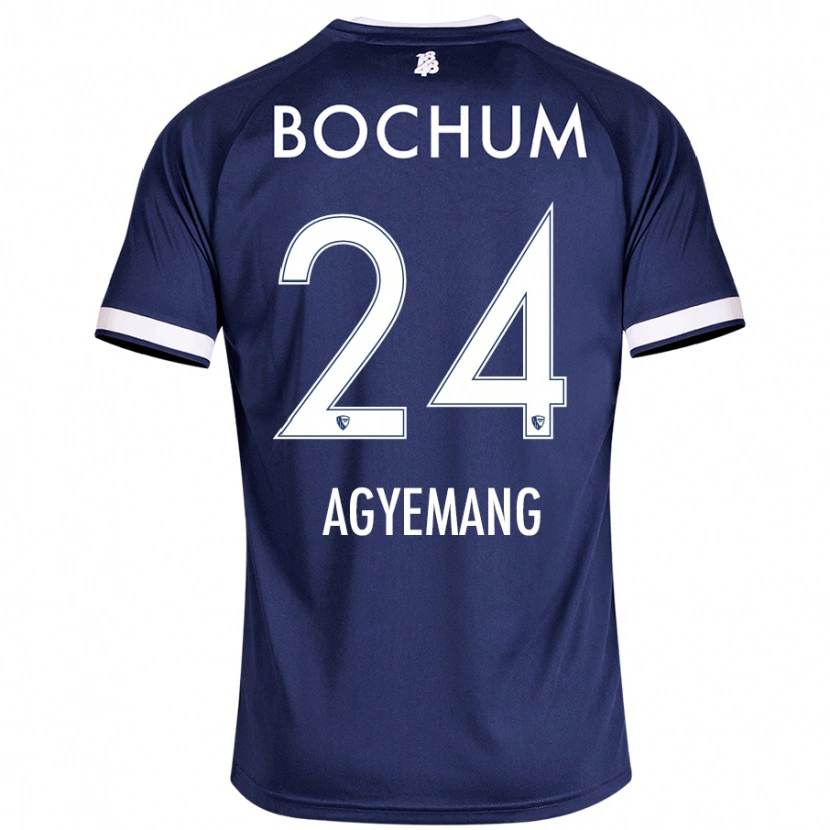 Danxen Dětské Donovan Agyemang #24 Tmavě Modrá Domů Hráčské Dresy 2024/25 Dres