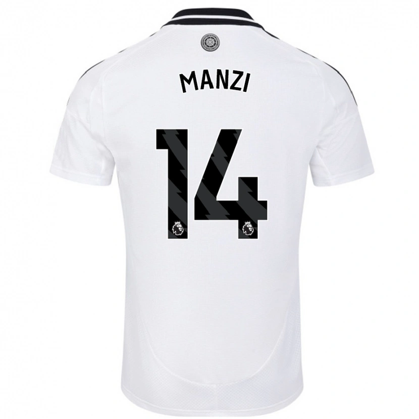 Danxen Dětské Sophie Manzi #14 Bílý Domů Hráčské Dresy 2024/25 Dres