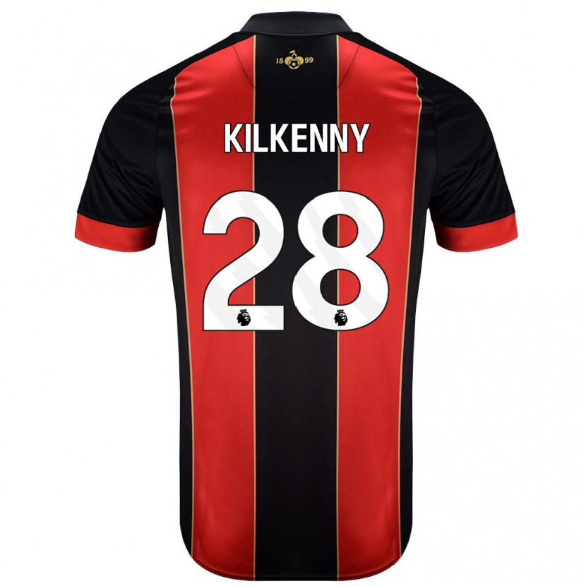Danxen Dětské Gavin Kilkenny #28 Červená Černá Domů Hráčské Dresy 2024/25 Dres