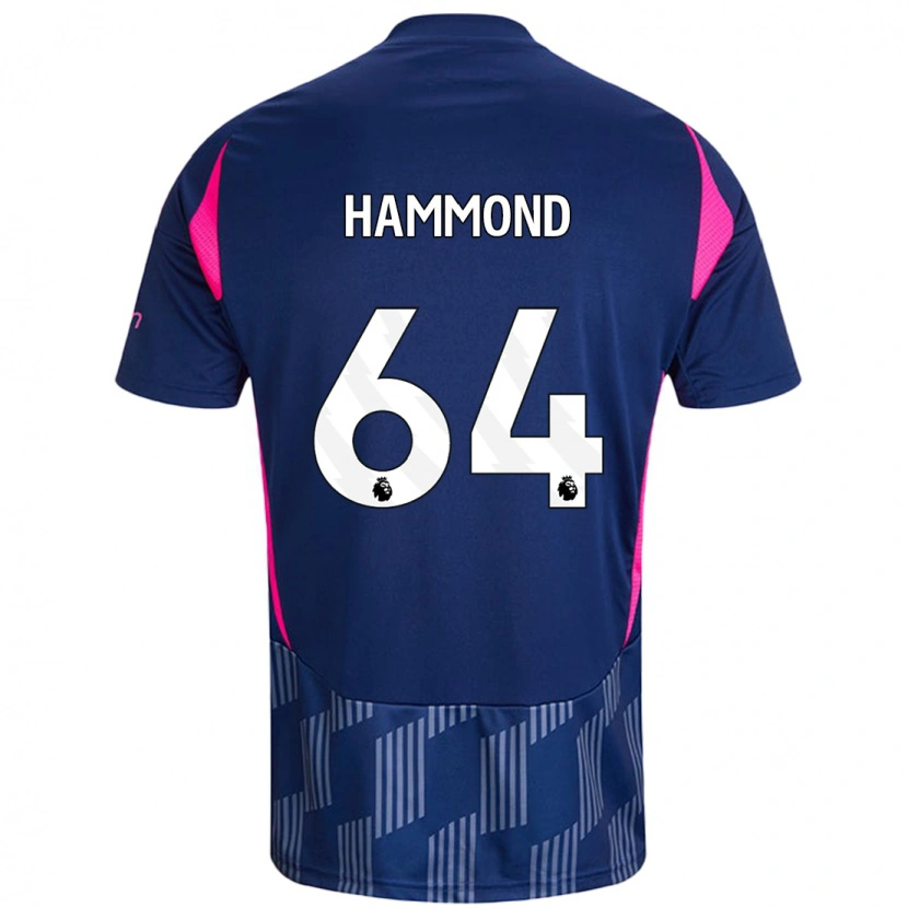 Danxen Dětské Ben Hammond #64 Královsky Modrá Růžová Daleko Hráčské Dresy 2024/25 Dres