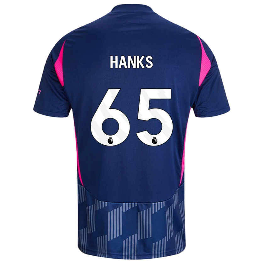 Danxen Dětské Justin Hanks #65 Královsky Modrá Růžová Daleko Hráčské Dresy 2024/25 Dres