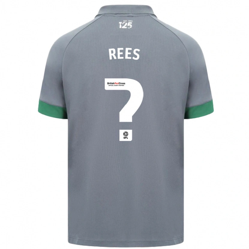 Danxen Dětské Osian Rees #0 Tmavě Šedá Daleko Hráčské Dresy 2024/25 Dres