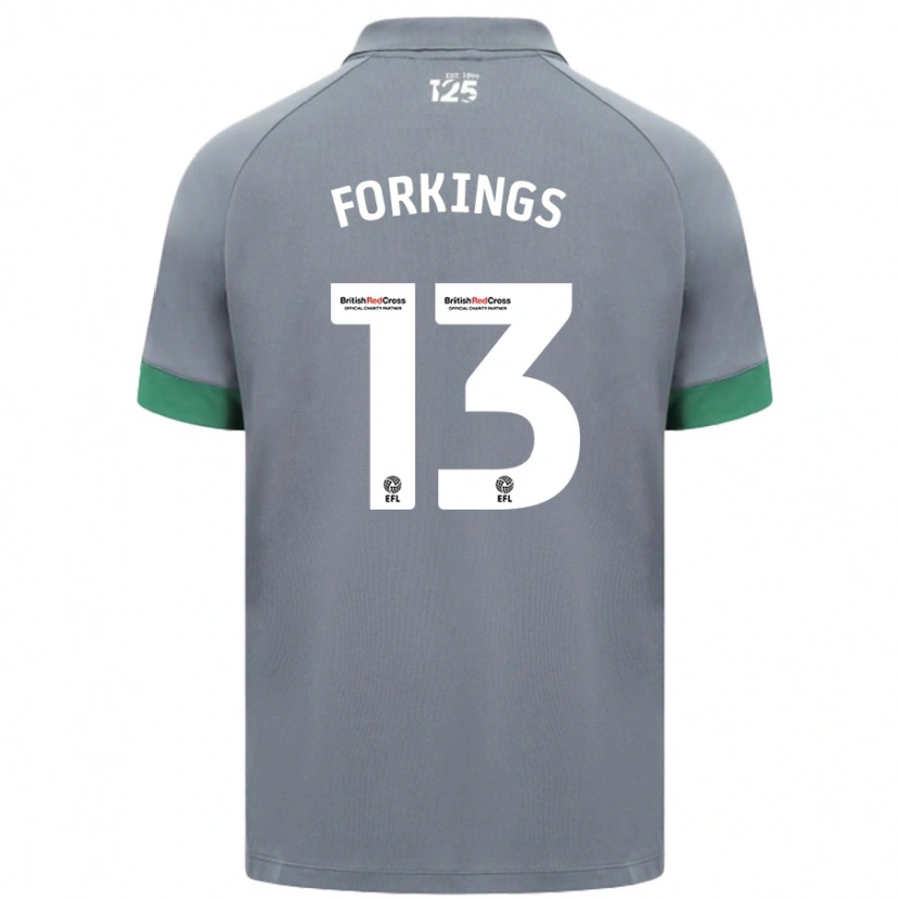 Danxen Dětské Amelia Forkings #13 Tmavě Šedá Daleko Hráčské Dresy 2024/25 Dres