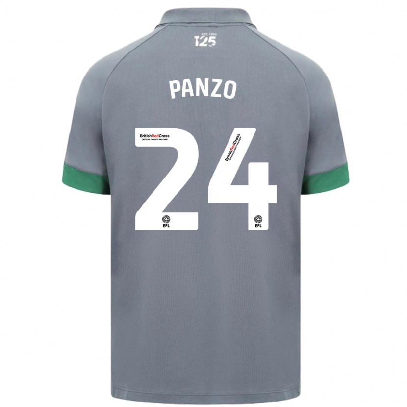 Danxen Dětské Jonathan Panzo #24 Tmavě Šedá Daleko Hráčské Dresy 2024/25 Dres
