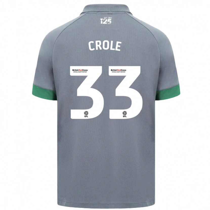 Danxen Dětské James Crole #33 Tmavě Šedá Daleko Hráčské Dresy 2024/25 Dres