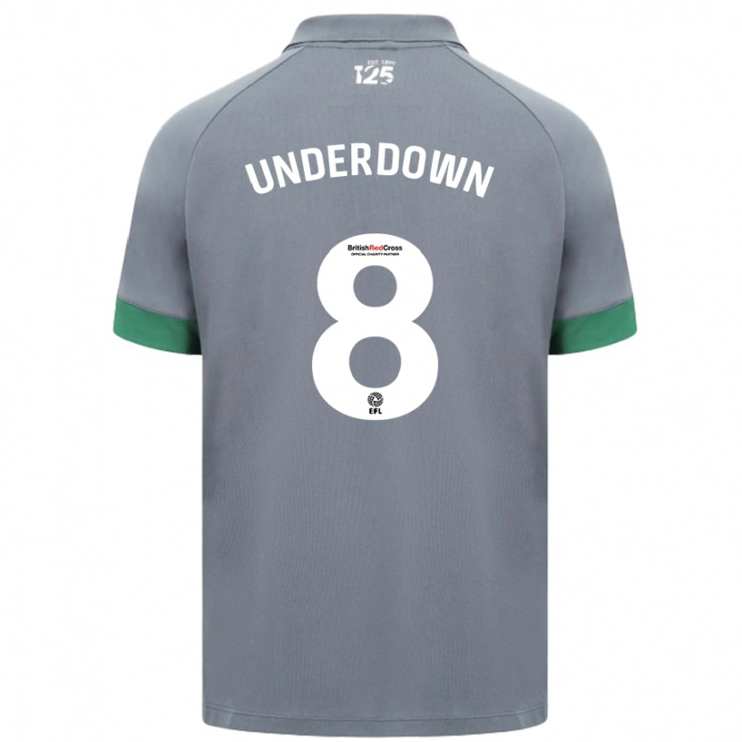 Danxen Dětské Kanisha Underdown #8 Tmavě Šedá Daleko Hráčské Dresy 2024/25 Dres