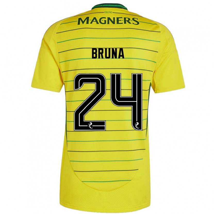 Danxen Dětské Bruna Lourenço #24 Žluť Daleko Hráčské Dresy 2024/25 Dres