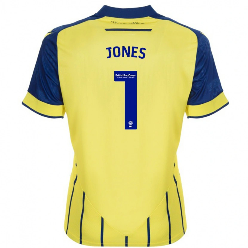 Danxen Dětské Lucy Jones #1 Žlutá Modrá Daleko Hráčské Dresy 2024/25 Dres