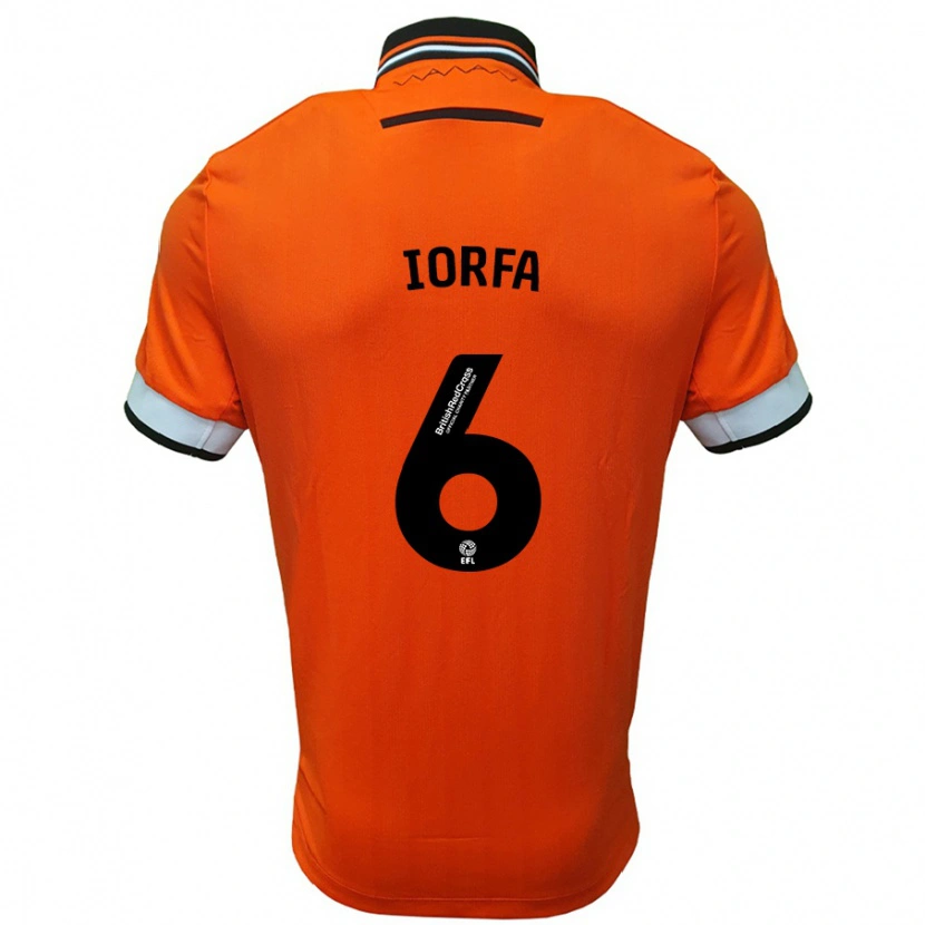 Danxen Dětské Dominic Iorfa #6 Oranžová Bílá Daleko Hráčské Dresy 2024/25 Dres