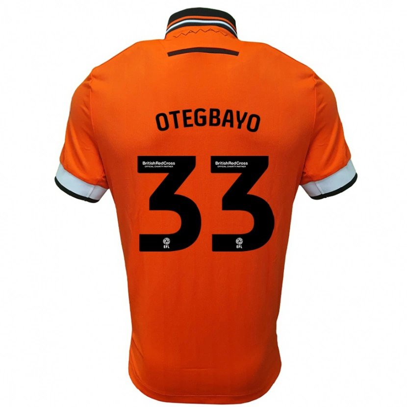 Danxen Dětské Gabriel Otegbayo #33 Oranžová Bílá Daleko Hráčské Dresy 2024/25 Dres