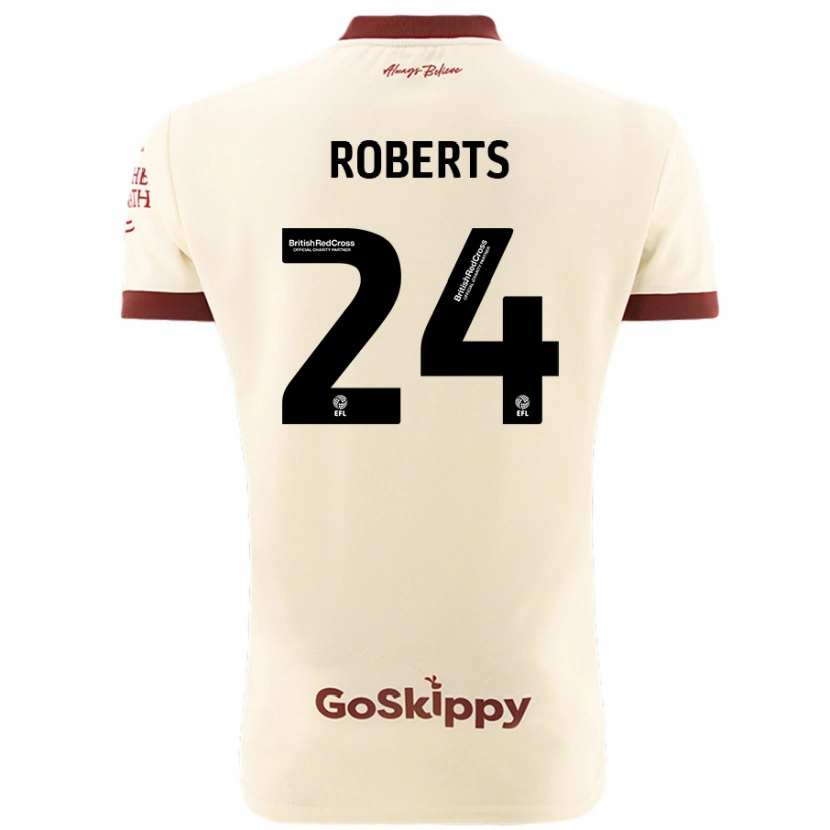 Danxen Dětské Haydon Roberts #24 Krémově Bílá Daleko Hráčské Dresy 2024/25 Dres