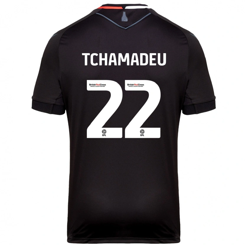Danxen Dětské Junior Tchamadeu #22 Černý Daleko Hráčské Dresy 2024/25 Dres