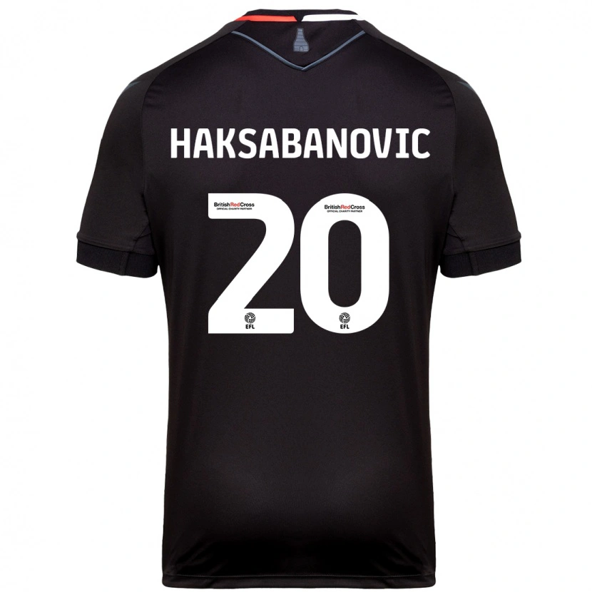 Danxen Dětské Sead Hakšabanović #20 Černý Daleko Hráčské Dresy 2024/25 Dres