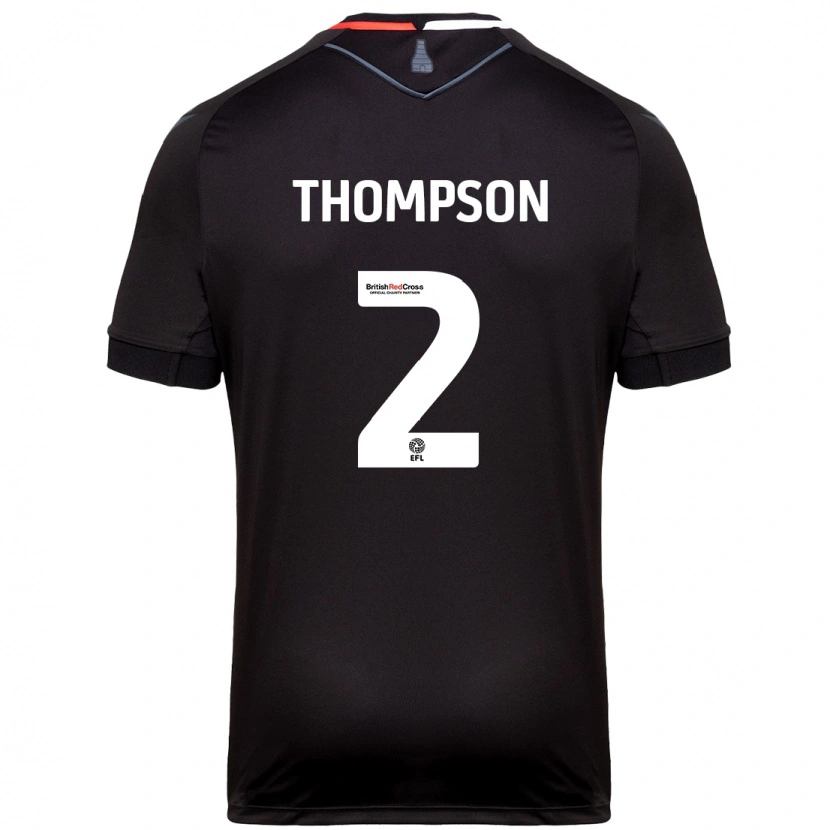 Danxen Dětské Sophie Thompson #2 Černý Daleko Hráčské Dresy 2024/25 Dres