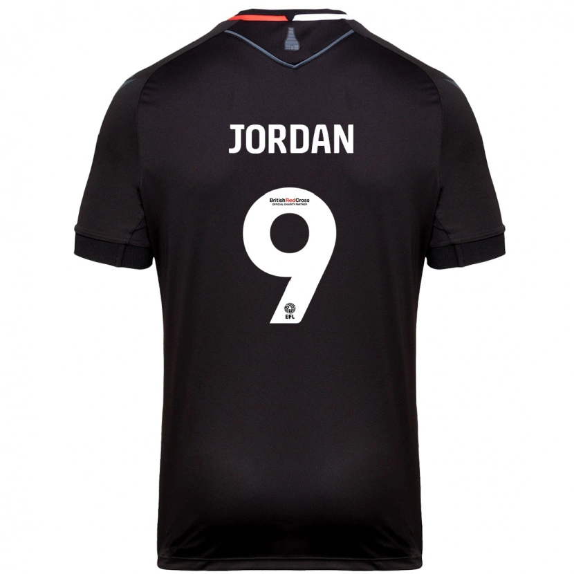 Danxen Dětské Saffron Jordan #9 Černý Daleko Hráčské Dresy 2024/25 Dres