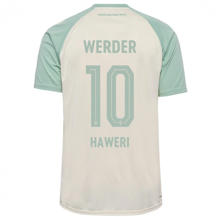 Danxen Dětské Adrian Haweri #10 Šedobílá Světle Zelená Daleko Hráčské Dresy 2024/25 Dres