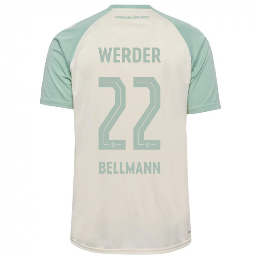 Danxen Dětské Paul Bellmann #22 Šedobílá Světle Zelená Daleko Hráčské Dresy 2024/25 Dres