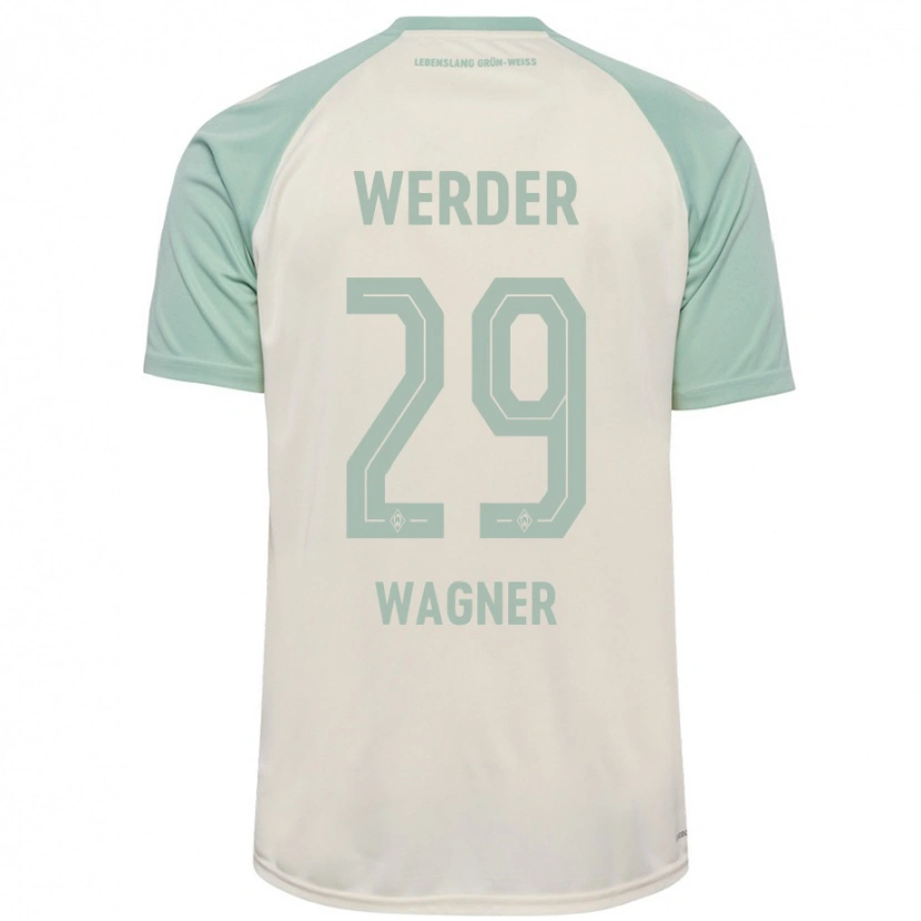 Danxen Dětské Paul Wagner #29 Šedobílá Světle Zelená Daleko Hráčské Dresy 2024/25 Dres