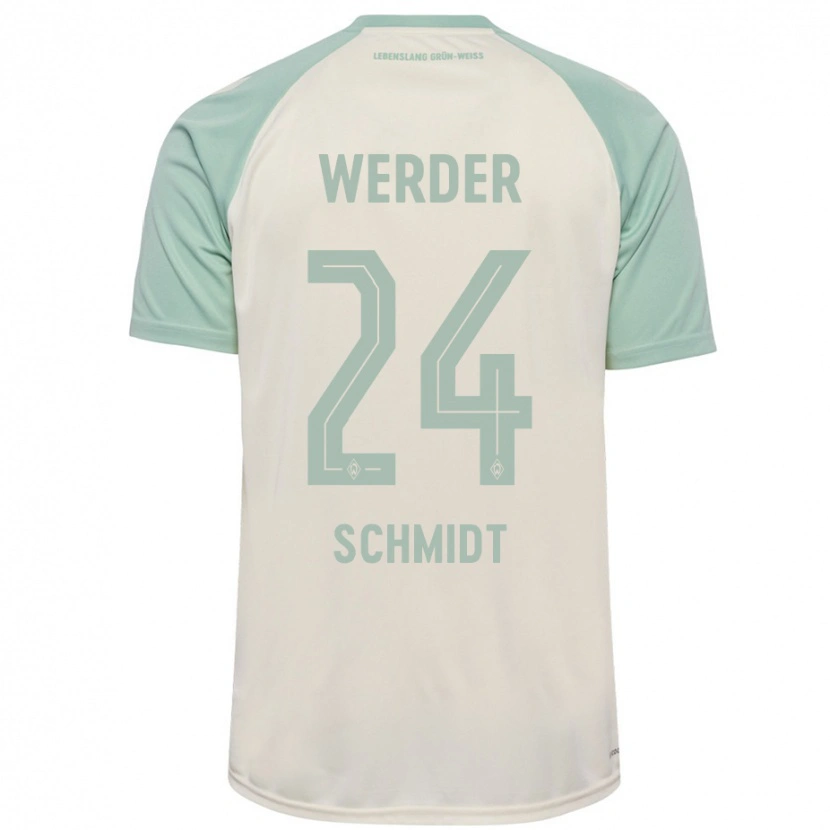 Danxen Dětské Lara Schmidt #24 Šedobílá Světle Zelená Daleko Hráčské Dresy 2024/25 Dres