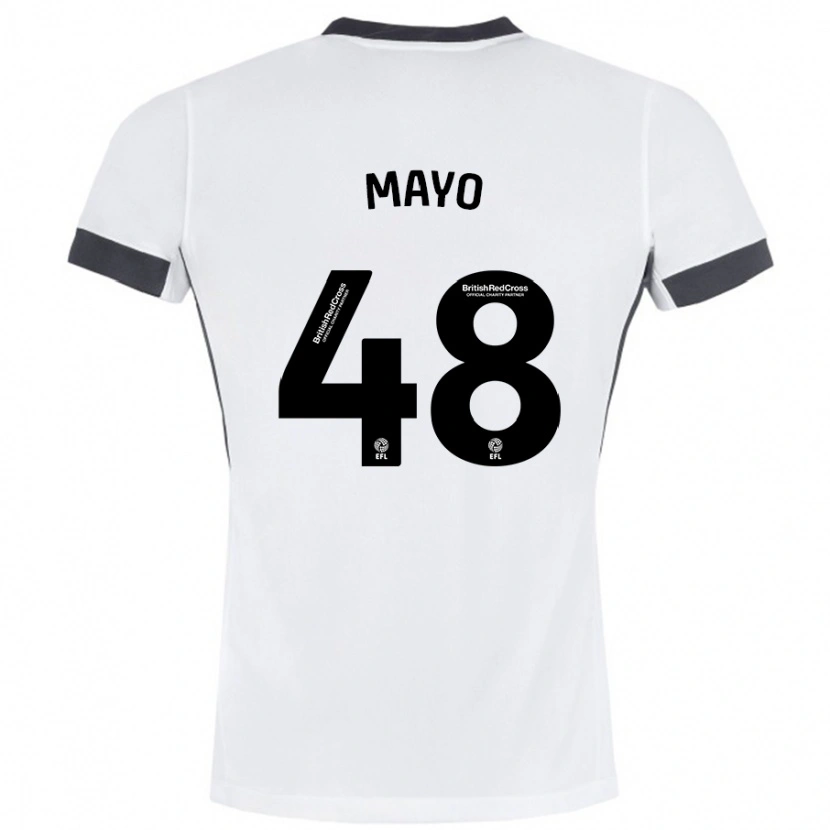 Danxen Dětské Bradley Mayo #48 Bílá Černá Daleko Hráčské Dresy 2024/25 Dres