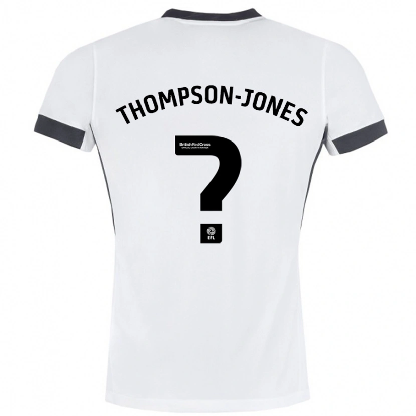 Danxen Dětské Riquelme Thompson-Jones #0 Bílá Černá Daleko Hráčské Dresy 2024/25 Dres