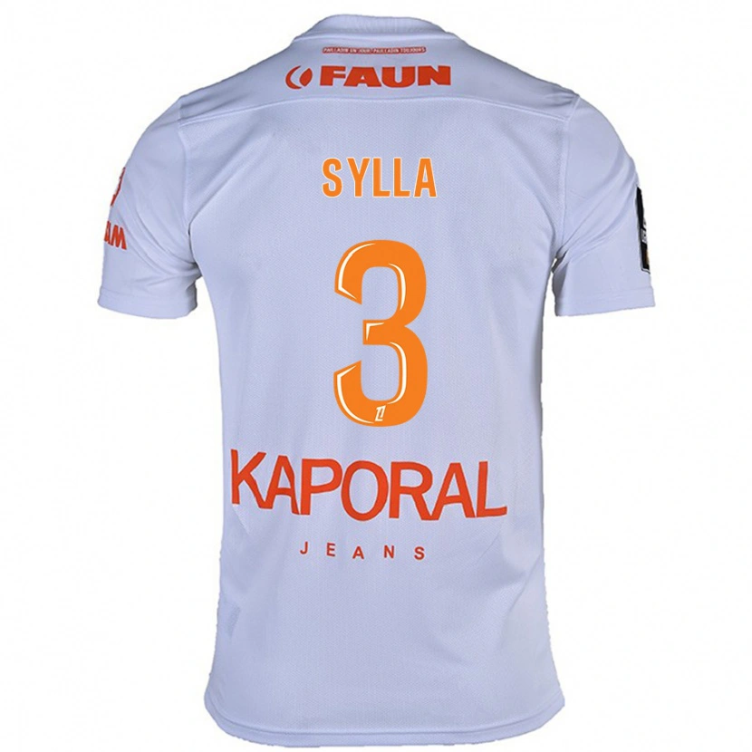 Danxen Dětské Issiaga Sylla #3 Bílý Daleko Hráčské Dresy 2024/25 Dres