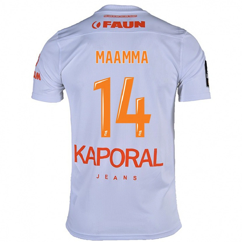 Danxen Dětské Othmane Maamma #14 Bílý Daleko Hráčské Dresy 2024/25 Dres