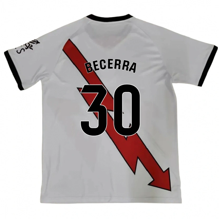 Danxen Dětské Samuel Becerra #30 Červený Daleko Hráčské Dresy 2024/25 Dres