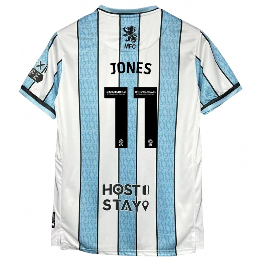 Danxen Dětské Isaiah Jones #11 Bílá Modrá Daleko Hráčské Dresy 2024/25 Dres