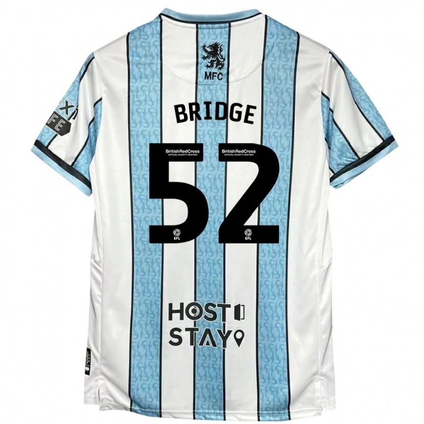 Danxen Dětské Aj Bridge #52 Bílá Modrá Daleko Hráčské Dresy 2024/25 Dres