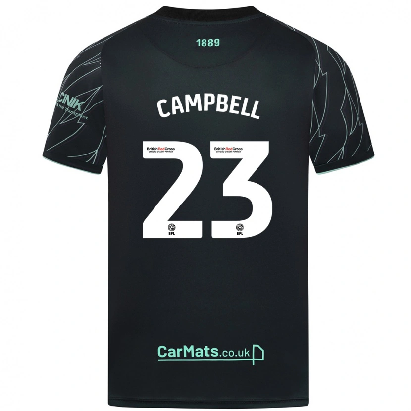 Danxen Dětské Tyrese Campbell #23 Černo Zelená Daleko Hráčské Dresy 2024/25 Dres