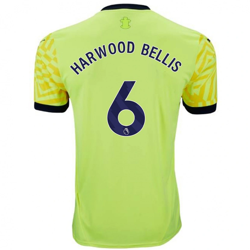 Danxen Dětské Taylor Harwood-Bellis #6 Žluť Daleko Hráčské Dresy 2024/25 Dres