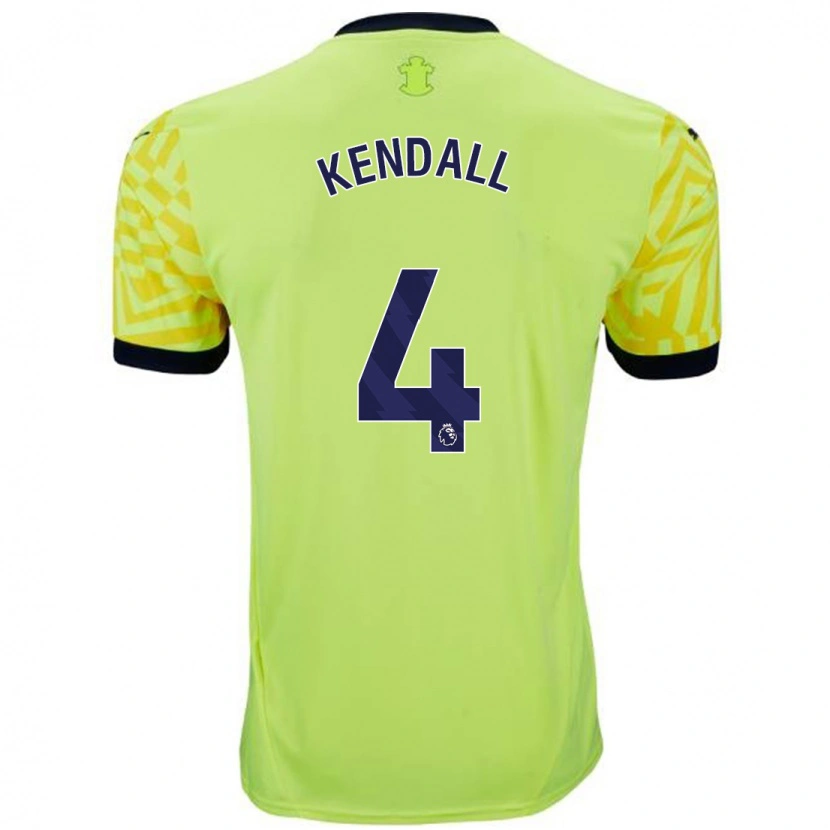 Danxen Dětské Lucia Kendall #4 Žluť Daleko Hráčské Dresy 2024/25 Dres