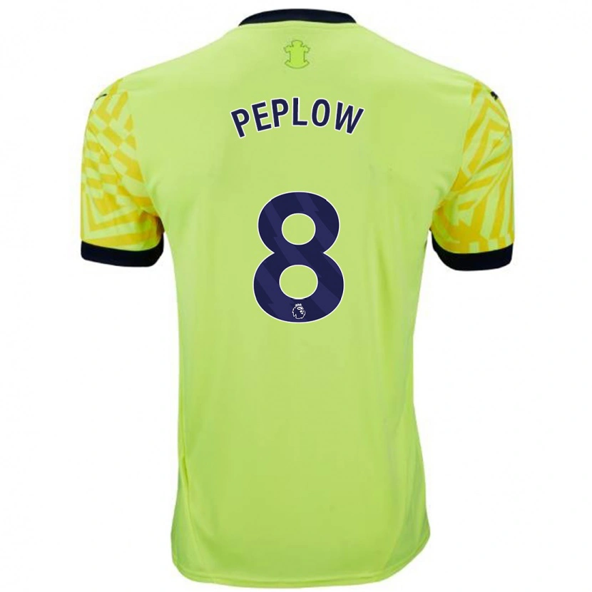 Danxen Dětské Chloe Peplow #8 Žluť Daleko Hráčské Dresy 2024/25 Dres