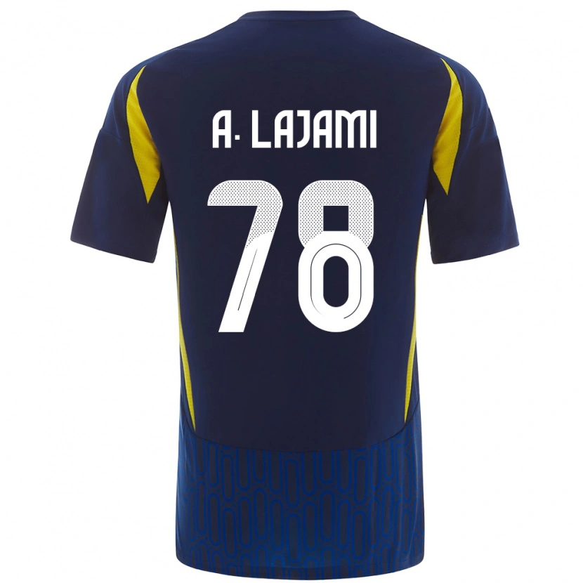 Danxen Dětské Ali Lajami #78 Modrá Žlutá Daleko Hráčské Dresy 2024/25 Dres