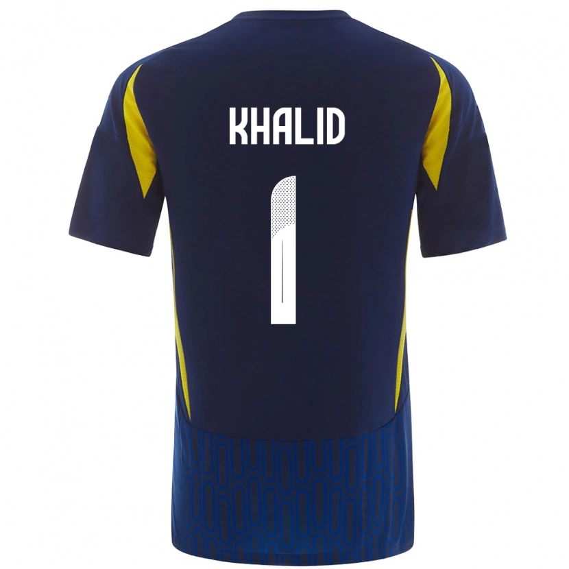 Danxen Dětské Sara Khalid #1 Modrá Žlutá Daleko Hráčské Dresy 2024/25 Dres