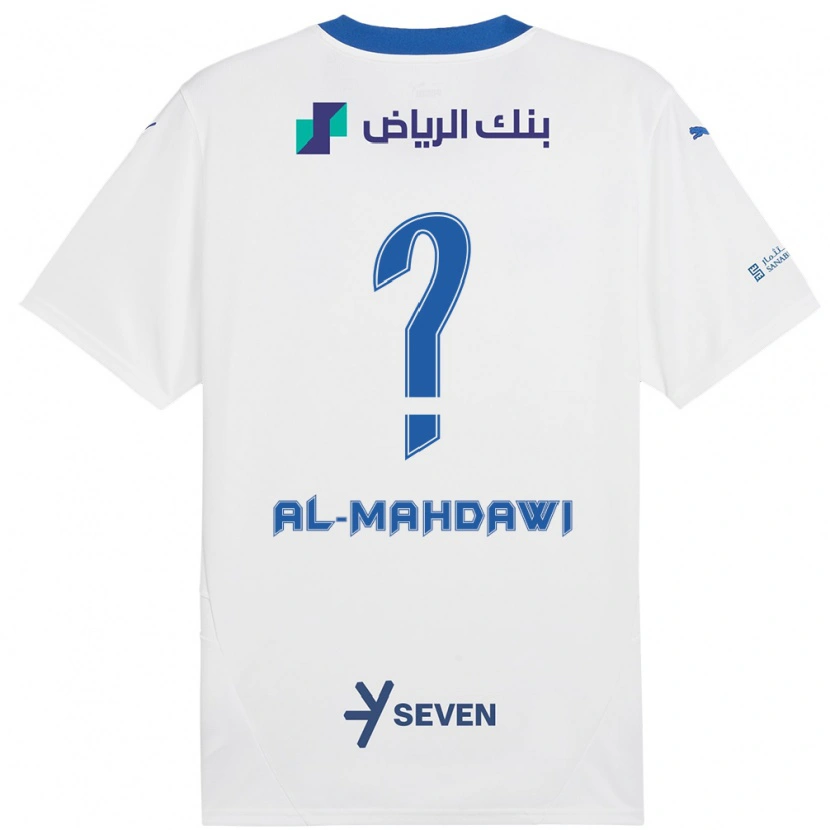Danxen Dětské Ali Al-Mahdawi #0 Bílá Modrá Daleko Hráčské Dresy 2024/25 Dres