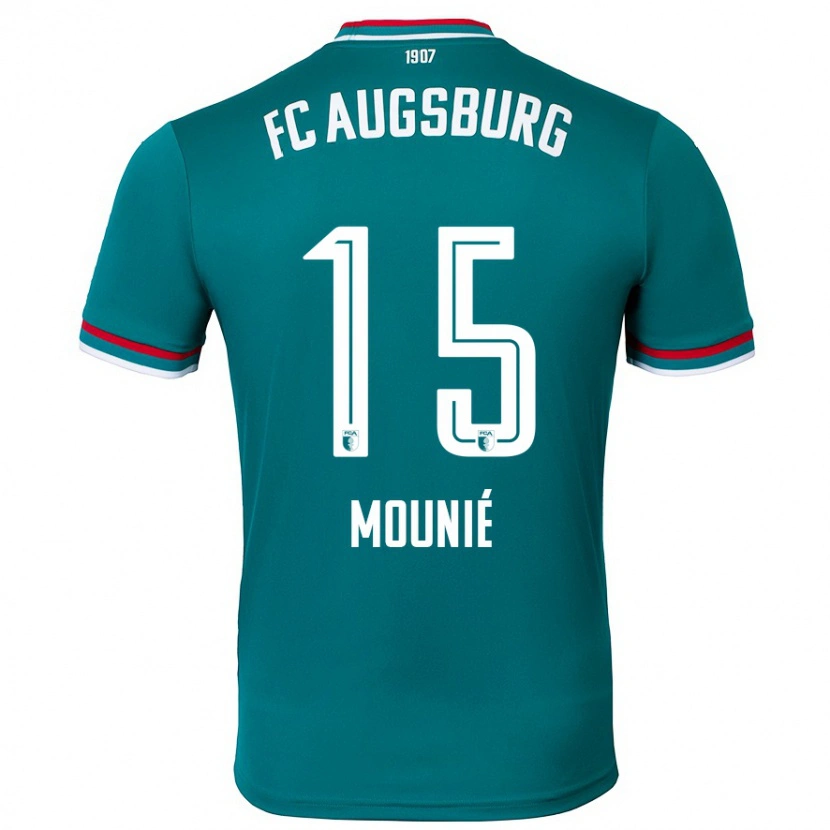Danxen Dětské Steve Mounié #15 Tmavě Zelená Daleko Hráčské Dresy 2024/25 Dres